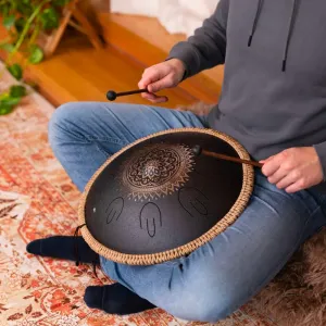 Tongue Drum Meinl Sonic Energy Octave Steel - Black - D Kurd