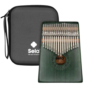 Kalimba Sela 17 Lames Hollow Mahogany - Green