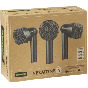 SHURE NXN63PK Nexadyne™6 Pack Microphone Tom & Caisse Claire Supercardioïde 3pcs