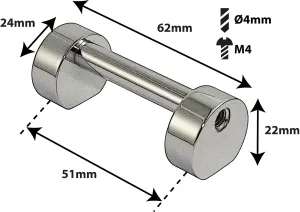 Coquille Spare Drum Tube Lug - GC - 51Mm