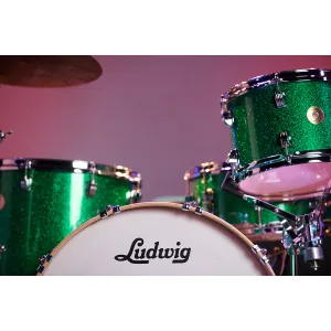 LUDWIG Continental Series Batterie 22"/4pcs Green Sparkle