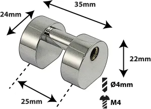 Coquille Spare Drum Tube Lug - GC - 25Mm