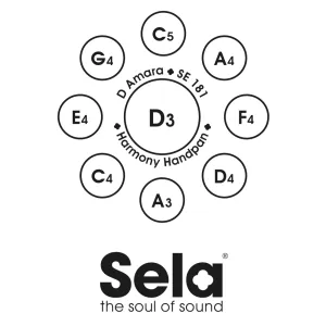 Handpan Sela Harmony - Black - D Kurd