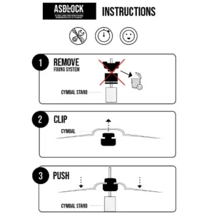 Bloque Cymbale Asba (4Pcs)