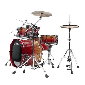 TAMA Starclassic Walnut/Birch Batterie 22"/5pcs Vermilion Bosse Fonce, Black Nickel