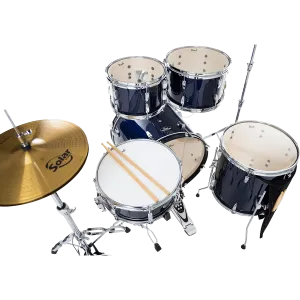PEARL Roadshow Batterie 20"/5pcs - Pack Sabian 2cymb - Royal Blue Metallic