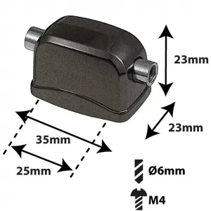 Coquille Spare Drum Caisse Claire - 25mm - Black