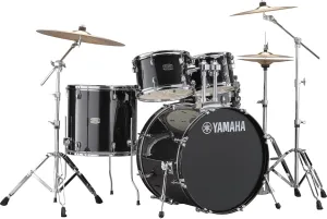 YAMAHA Rydeen Batterie 22"/5Pcs Black Glitter + Cymbales