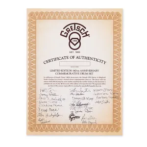 GRETSCH USA Batterie 18"/4pcs 140Th Anniversary Ebony Stardust