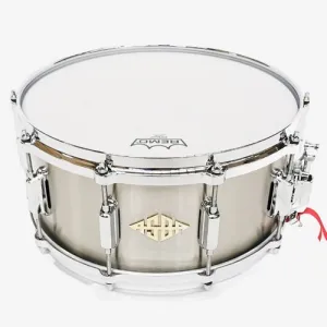 Caisse Claire Asba 14 X 6.5" Metal - Inox Brush Hammered Lacquer