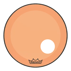 REMO Colortone 20" Powerstroke 3 Bass Orange W/Hole