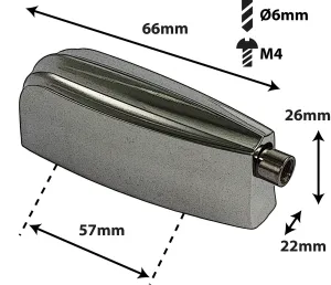 Coquille Sparedrum GC Entre-Axe = 57mm (X1) Black