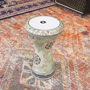 Darbouka Meinl 8 3/4" Artisan Edition Egypt - White Pearl/Mosaic Quee