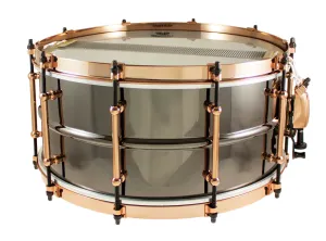 WORLDMAX Black Dawg Caisse Claire 14"x 6.5" Laiton Aztec Gold Vintage