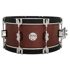 PDP Concept Classic Caisse Claire 14"x 6.5" Oxblood Stain/Ebony Hoop