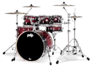 PDP Concept Maple Batterie 22"/7pcs Red/Black Fade Lacquer