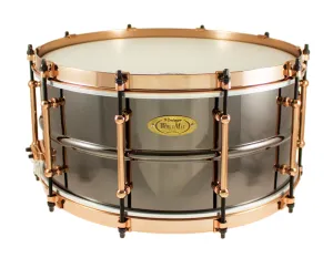 WORLDMAX Black Dawg Caisse Claire 14"x 6.5" Laiton Aztec Gold Vintage