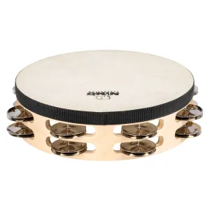 Tambourin Nino 08" - 2 Rangs - Peau - Natural