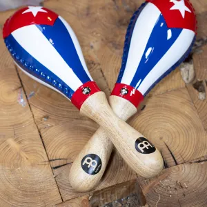 Maracas Meinl Rawhide Traditional - Cuba Flag