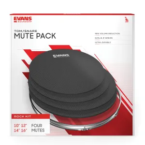 Pack Sourdines Evans Soundoff 4Pcs 10"/12"/14"/16"