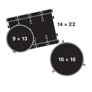 GRETSCH USA Brooklyn Batterie 22"/3pcs Satin Cherry Red