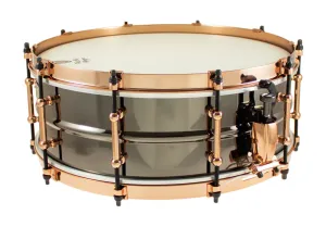 WORLDMAX Black Dawg Caisse Claire 14"x 05" Laiton Aztec Gold Vintage