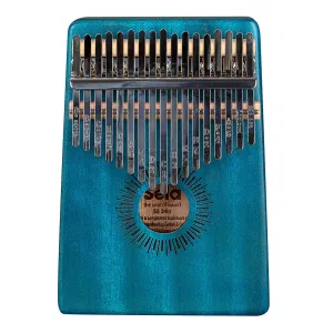 Kalimba Sela 17 Lames Hollow Mahogany - Blue