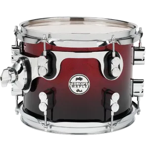 PDP Concept Maple Batterie 22"/5pcs Red/Black Fade Lacquer