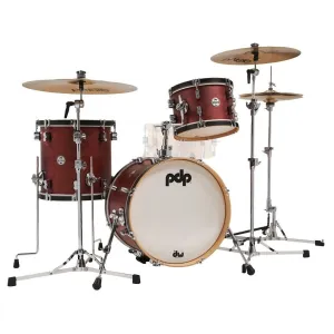 PDP Concept Classic Batterie 18"/3pcs Ox Blood Stain/Natural Hoop