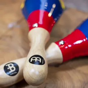 Maracas Meinl Rawhide Traditional - Colombia Flag