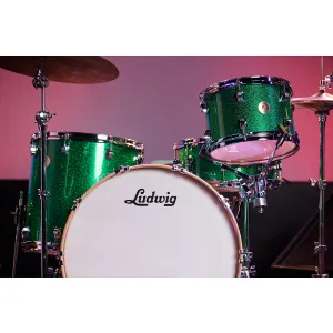 LUDWIG Continental Series Batterie 26"/4pcs Green Sparkle