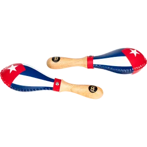 Maracas Meinl Rawhide Traditional - Cuba Flag