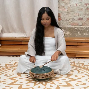 Tongue Drum Meinl Sonic Energy Octave Steel- Fa#-Min- Dark Green