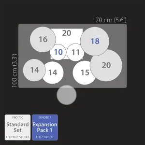 EFNOTE Pro 701 Batterie Traditional Set