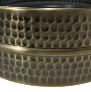 Fut Sparedrum 14 X 04" Laiton Martele Black Nickel