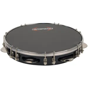 Pandeiro Contemporanea 10" Formica Black - Special Black Skin