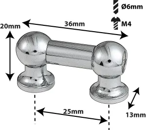 Coquille Spare Drum Tube Lug - Mono Tirant - 25Mm