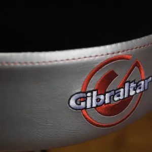 GIBRALTAR 9608RQPRB Siège Rond Vinyle Pro Damier Black/Red