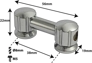 Coquille Spare Drum Tube Lug - Double Tirant - 38Mm