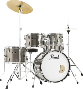 PEARL Roadshow Batterie 18"/5pcs Pack Sabian 2 Cymbales Bronze Metallic