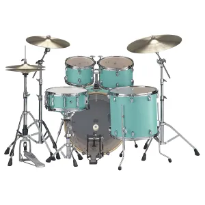 YAMAHA Stage Custom Birch Batterie 22"/5Pcs Matte Surf Green + HW780