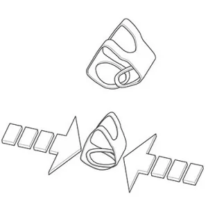 Tilter Cymb Pinchclip Red (X3)