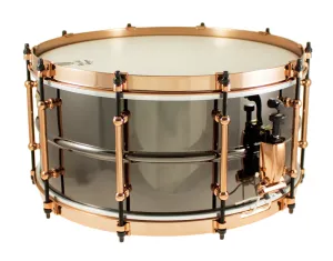 WORLDMAX Black Dawg Caisse Claire 14"x 6.5" Laiton Aztec Gold Vintage