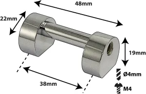 Coquille Spare Drum Tube Lug - Simple Tirant - 38Mm