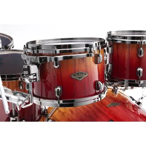 TAMA Starclassic Walnut/Birch Batterie 22"/5pcs Vermilion Bosse Fonce, Black Nickel