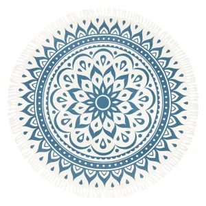 Tapis Meinl Sonic Energy Meditation 200Cm - Navy Blue - Floral Design