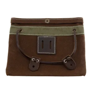 Pochette Tackle Instrument Rangement - En Toile Ciree - Brown