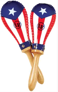 Maracas LP 393Pr Salsa Rawhide - Puerto Rican Flag