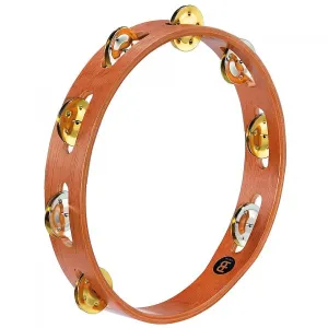 Tambourin Meinl 10" Bois - 1 Rang - Nickel/Laiton