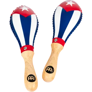 Maracas Meinl Rawhide Traditional - Cuba Flag